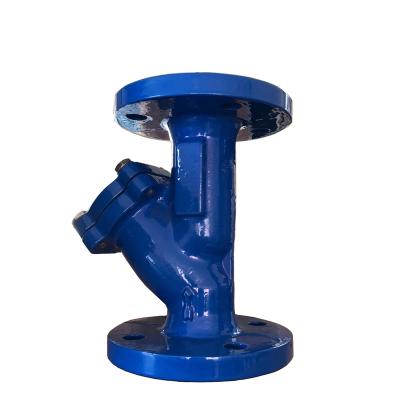 China Blue Malleable Iron Ggg50 General Standard DIN DN 50-500 Flanged Pn16 Y Water Strainer for sale