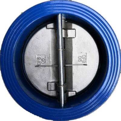 China PN16 DN80 Wcb General Double Plate Wafer Type Swing Check Valve Stainless Steel Ball Check Valve (H76) for sale