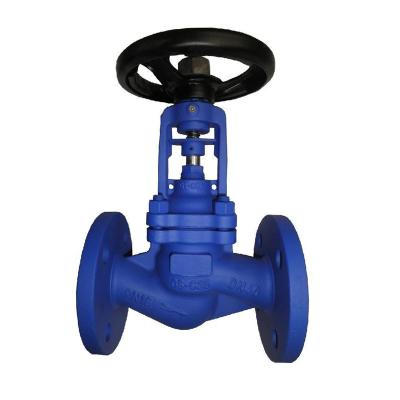 China DIN PN25 General High Pressure Handwheel Operated Bonnet Ss304/Ss316 Bellows Seal Globe Valve Carbon Steel Bolted Check Valve for sale