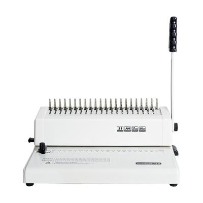 China C12 A4 Binding Comb Binding Machine Comb Binding Machine 21 Holes Size 450 Sheets Manual for sale