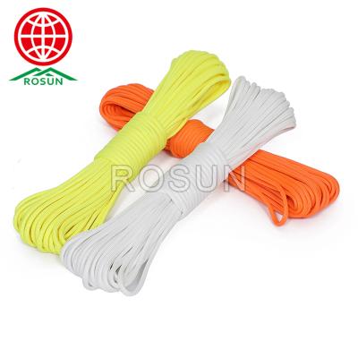 China Glow In The Dark EU Wholesale Standard Fluorescent Glow In The Dark 7 Rope Survival 550 Paracord Rope for sale