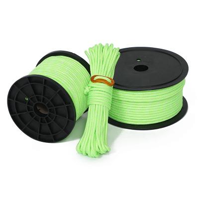 China Outdoor High Visibility Manufacturer Delivery Service Fluorescent Glow In The Dark Tent Guide Ropes for sale