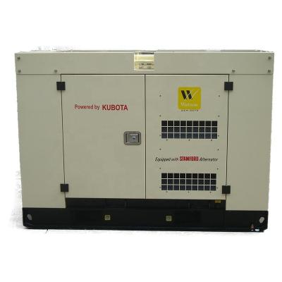 China Open Type / Silent Super Silent kubota 50Hz 8kw / 10kva Diesel Generator Set for sale