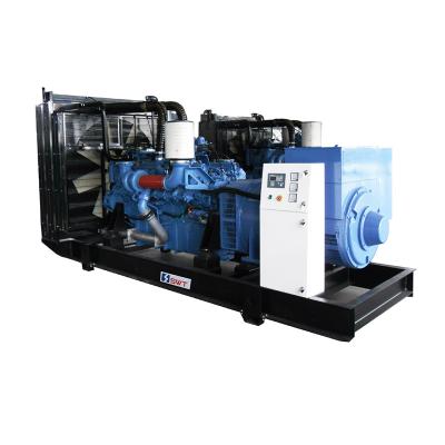 China Open / Silent Type SWT 1000kVA 800kW Three Phase Generator Diesel Engine Heavy Duty Open Type MTU for sale