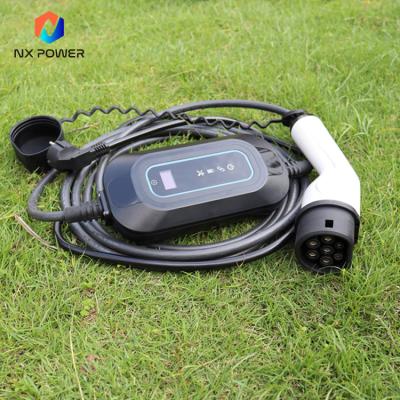 China Wholesale Nx Power EV CHARGER PORTABLE 16Amp 3.5kW 5 CURRENT SWITCHING Electric Car Charger For Electric Vehicle EV Charger AC-220V-3.5KW for sale