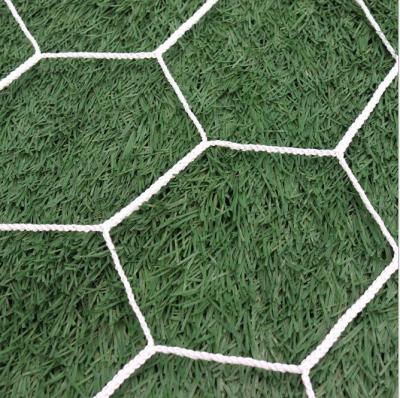 China PP Polyester No Knot Hexagon Futsal Soccer Goal Nets for sale