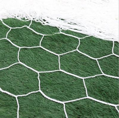 China PP PP No Knot Hexagon Seven One Side Soccer Goal Post Net for sale