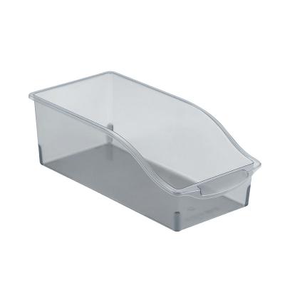 China Western Plastic Various Designs PET Transparent Fridge Organizer Bins Storage With Handle for sale