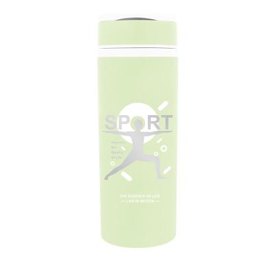 China Sustainable 400ML Wholesale Commercial Local Sports 320ml-Easy To Clean And Store PP Water Thermos Plastic Liner Double Deck Glass Cup for sale