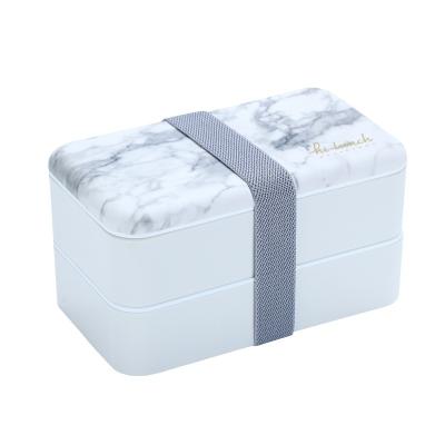 China Sustainable Hot Selling Various Plant Eco Friendly Adult Two Layer Lunch Box Set for sale