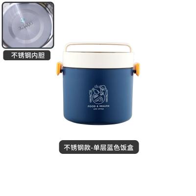 China Japan Style Stainless Steel Bento Insulated Thermos Stack Lunch Box Food Container School for sale