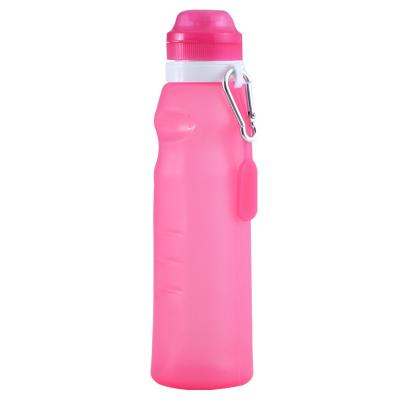 China 600ml Viable Silicone Water Bottle BPA Free Custom Plastic Hydrogen Rich Water Alkaline With Filter Strap Accessories OEM Custom for sale