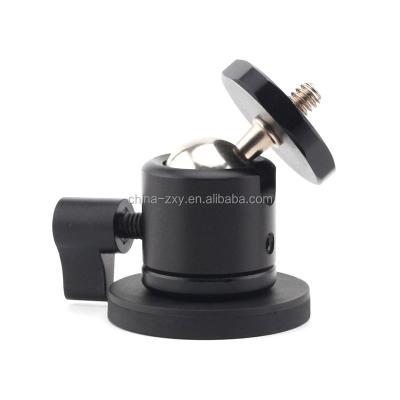 China Industrial Swivel Base Mount Male Thread 1/4-20 Screw Magnetic Ball Main Camera Mount for sale