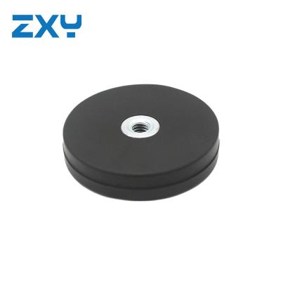 China Dia31mm M4 Magnet Industrial Black Rubber Coated Neodymium Magnet In China for sale