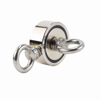 China Industrial Magnet Fishing Magnet Neodymium Magnets For Fishing /searching With Threaded Shank Eye Hook for sale