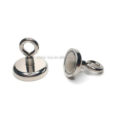 China Metal Industrial Rack Magnetic Dia48mm Magnet Hooks With Eyelet For Hanging for sale