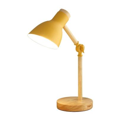 China Hotel Modern Yellow Home Decoration Lamp Table Metal Iron Color Minimalist Bedside Lamp for sale