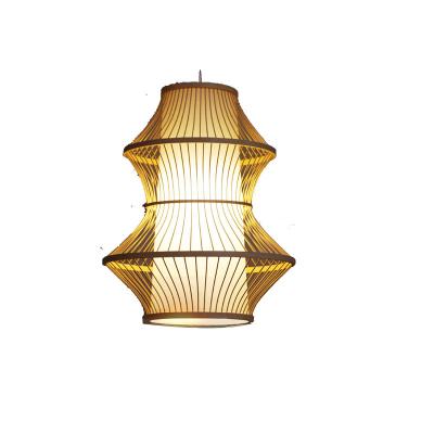 China Morden Hot Sale Handmade Wicker Lamps Rattan Pendant Light Hanging Bamboo Weaving Lamp for sale