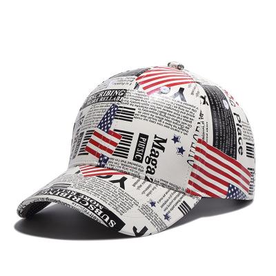 China breathable & Retro Europe and America Map Design Snapback Bone Hats Waterproof PU Leather Baseball Cap for Men or Women for sale