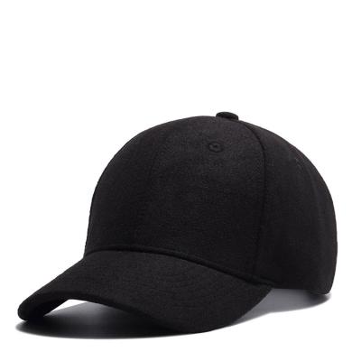 China Factory Price COMMON Winter Warm Spring Thickened Woolen Baseball Caps With Custom Logo for sale