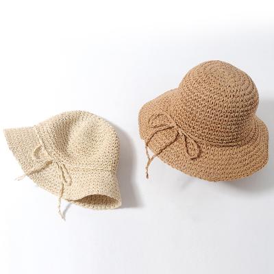 China Checked In The Running Fast Delivery Parent-child Clothing Summer Straw Hat The Adult Children for sale