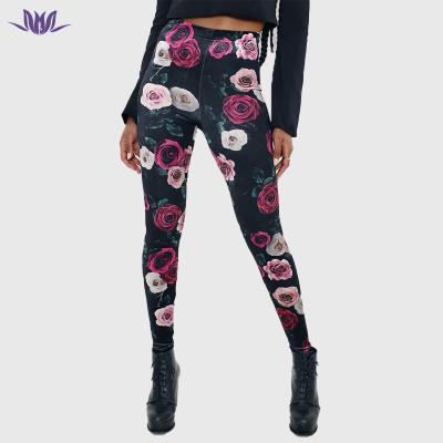 China Custom Eation High Waist Workout Gym Tummy Control Anti-UV Nylon Printed Woman Yoga Pants Gaiters for sale