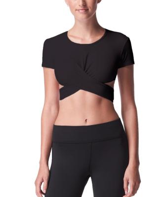 China Wholesale Yoga Workout Women Fitness Crop Top Anti-UV for sale