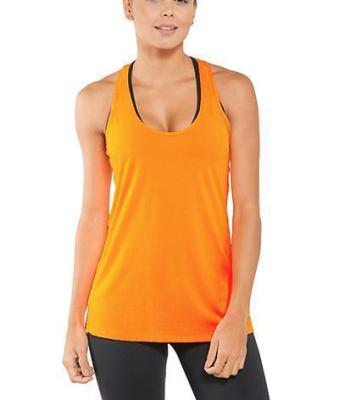 China Wholesale custom Eation orangetank plain elastic tops anti-pilling for women for sale