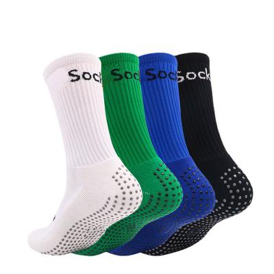 China OEM Men's Soccer Sports Outdoor Breathable Non-Slip Grip Socks Custom Logo Anti-Slip Sports Socks Unisex Sports Socks for sale