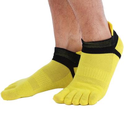 China Wholesale Custom Made QUICK DRY Men Shape Logo Design Sport Five Finger Toe Ankle Socks for sale