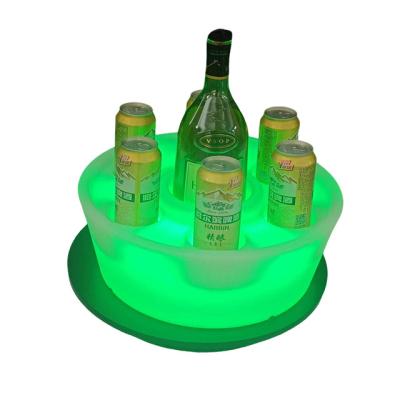 China SheFan Sustainable Bar Customize Outdoor KTV Nightclubs Party Led Beer Plastic Ice Bucket Led Wine Champagne Bucket Wholesale for sale