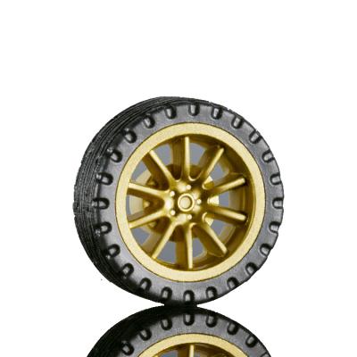 China Top 12Mm Toy Car Wheel Ride On Small Car Accessories Rubber Wheels For Toys for sale