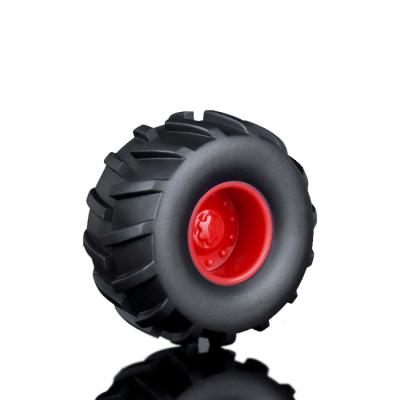 China New Design 40Mm Top Solid Rubber Plastic Remote Control Car Off-Road Vehicle Toy Wheels 2021 for sale