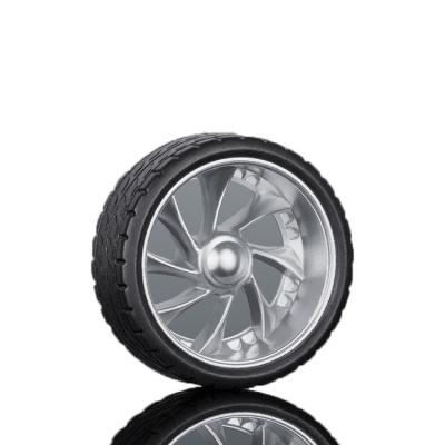 China 2021 New Design 27.5Mm Wheel Top Rim Remote Control Car Electric Plastic Scooter Toy Painted Wheels for sale