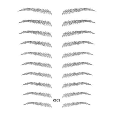 China Temporary Eyebrow Temporary Tattoo Sticker DIY Eyebrow Different Size And Different Eyebrow for sale