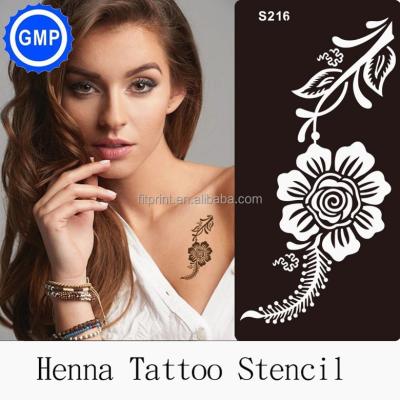 China Temporary Henna Stencil Tattoo Sticker Glitter Tattoo Stencils For Body Art for sale