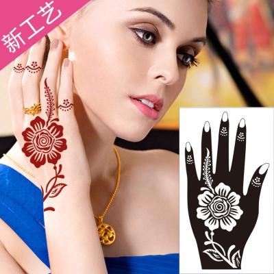 China Temporary Hot Selling DIY Tattoo Stencil By Henna Cone Hand Tattoo Stencil for sale