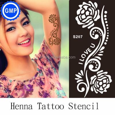 China GMP Temporary Factory Wholesale Stencil Henna Tattoo Paper Stencil for sale