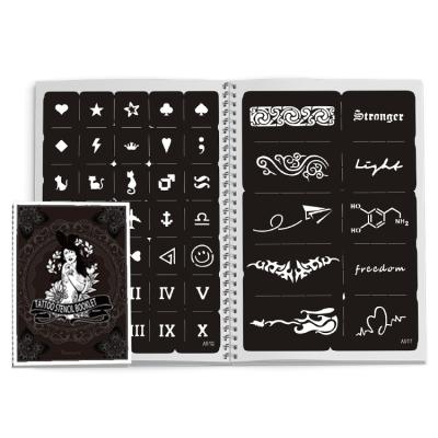 China Temporary Henna Tattoo and Glitter Tattoo Stencil Booklet A5 Size and 10 Pages for sale