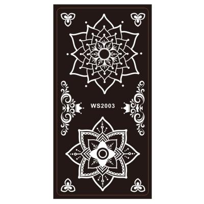 China 2020 new temporary hot sale henna sticker stencil tattoo screen reuseful painting color for sale