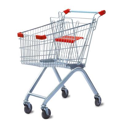 China Folding Heavy Duty Collapsible Shopping Cart Shopping Trolley For Supermarket for sale