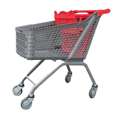 China New Suzhou Plastic Factory Folding Collapsible Plastic Shopping Cart for sale