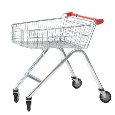 China Small Folding Commercial Shopping Cart 70Liters Shopping Trolley For Sale NZ for sale