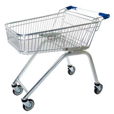 China Australia High Leg 90L Mini Supermarket Folding Shopping Cart Trolley On Wheels for sale