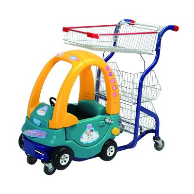 China Supermarket Kids Folding Shopping Trolley Toy Car Shopping Carts for sale