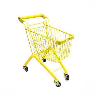 China Folding Supermarket Children's Shopping Cart Toy Metal Children's Shopping Cart for sale