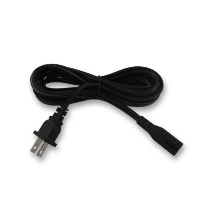 China Household Appliance US 2 PIN Male To IEC C7 Short Female IEC Shielded For USA Extension PVC Rice Cooker Power Cord for sale