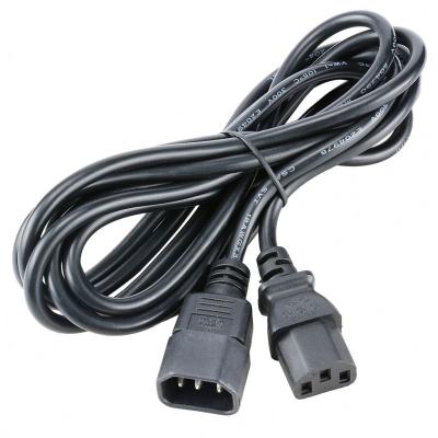 China Home Appliance 2m Iec320 C13/c14 Extension Cable Male Plug To Iec60320 C13 Socket Female PDU To C14 Power Cord for sale