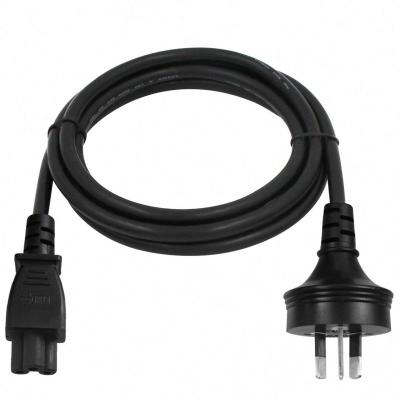 China Home Appliance Australia Standard Plug Mains Cord 3 Pin Ac Power Cord To C5 Female Socket Extension Cord for sale