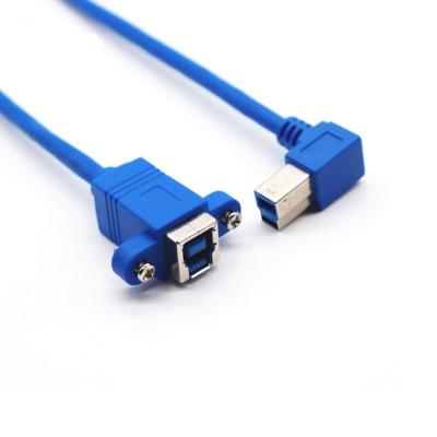 China MP3/MP4 Player USB 3.0 B to B Male to USB Female Panel Mount Extension Cable Printer USB Cable for sale